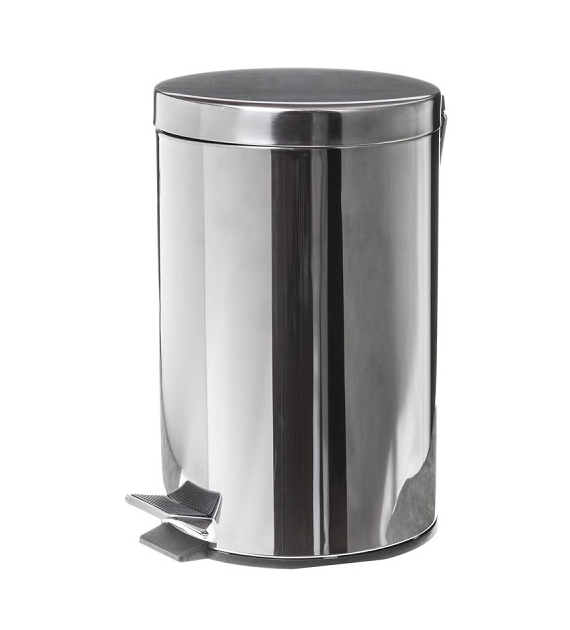 KOSZ NA ŚMIECI STAL NIERDZEWNA Satyna 20L Pedał