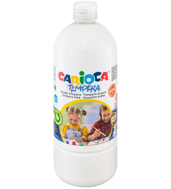 FARBA TEMPERA CARIOCA BIAŁA 1L