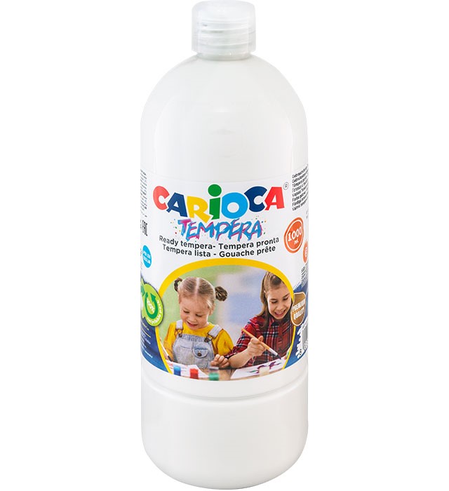 FARBA TEMPERA CARIOCA BIAŁA 1L