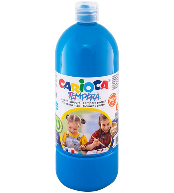 FARBA TEMPERA CARIOCA NIEBIESKA 1L
