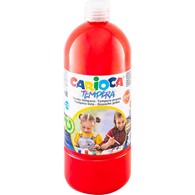 FARBA TEMPERA CARIOCA CZERWONA 1L