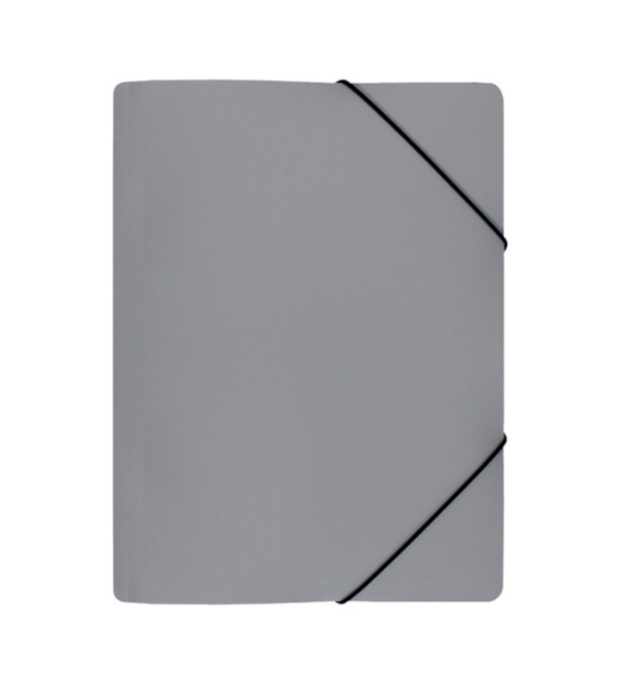 TECZKA Z GUMKĄ A-4/PLASTIKOWA BIURFOL SZEROKA SZARA