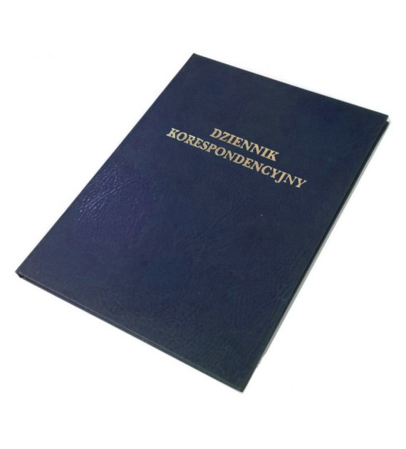 DZIENNIK KORESPONDENCYJNY A-4/192K granatowy