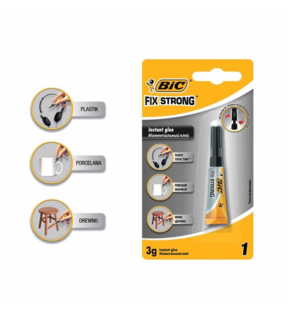 KLEJ BIC FIX STRONG BŁYSKAWICZNY 3G