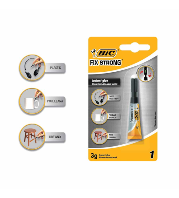 KLEJ BIC FIX STRONG BŁYSKAWICZNY 3G