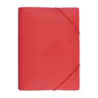 TECZKA Z GUMKĄ A-4/PLASTIKOWA BIURFOL SZEROKA CZERWONA