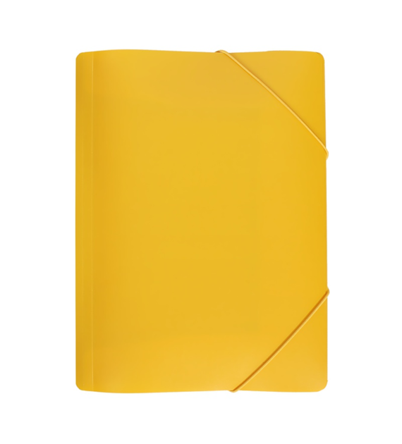 TECZKA Z GUMKĄ A-4/PLASTIKOWA BIURFOL SZEROKA ŻÓŁTA