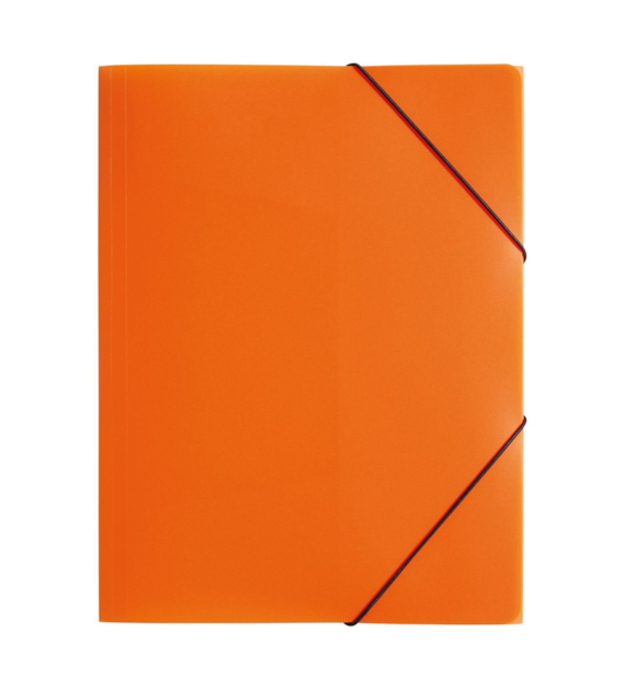 TECZKA Z GUMKĄ A-4 PAGNA POMARAŃCZOWA