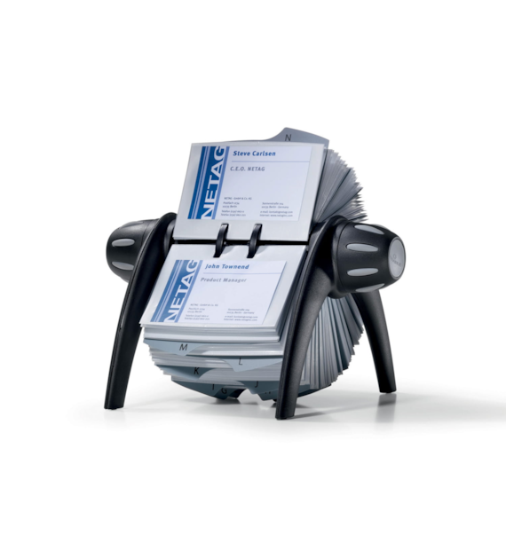 WIZYTOWNIK OBROTOWY NA 400 WIZYTÓWEK DURABLE VISIFIX VEGAS CZARNY