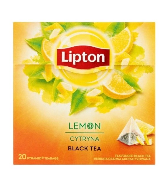 HERBATA EXPRESOWA LIPTON PIRAMIDKI LEMON opak. 20 szt.