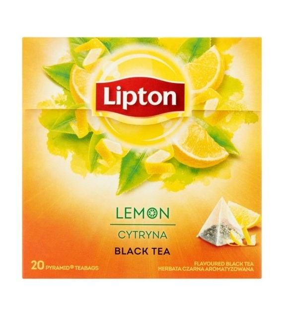 HERBATA EXPRESOWA LIPTON PIRAMIDKI LEMON opak. 20 szt.