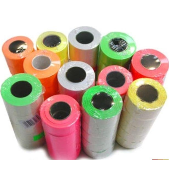 TAŚMA DO METKOWNICY 22X12 Prosta jednorzędowa zielona 800szt.