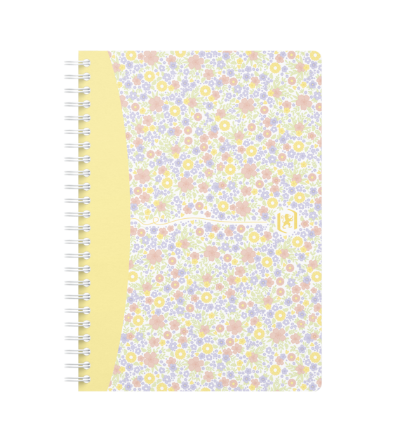 KOŁONOTATNIK A-5/ 60K OXFORD FLORAL MIĘKKA OPRAWA