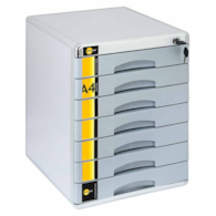 POJEMNIK Z 7 SZUFLADAMI Z KLUCZYKIEM YELLOW ONE METALOWY YL-SM07