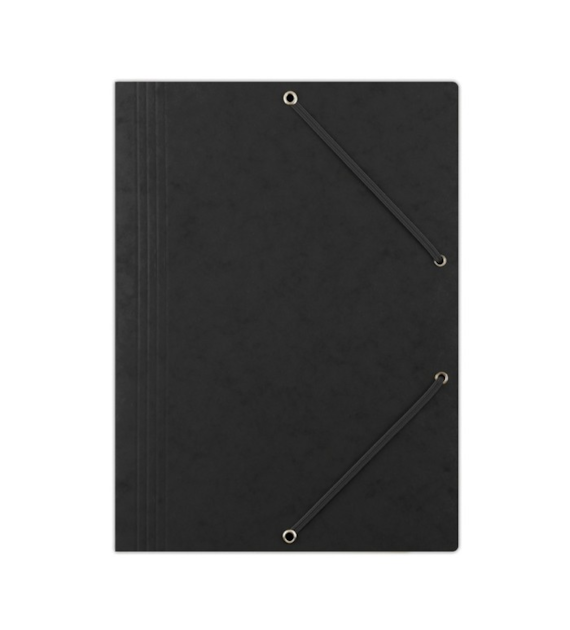 TECZKA Z GUMKĄ A-4 PRESZPAN DONAU CZARNA