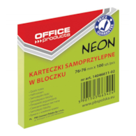 NOTES SAMOPRZYLEPNY 76X76 NEON ZIELONY opak. 12 szt.