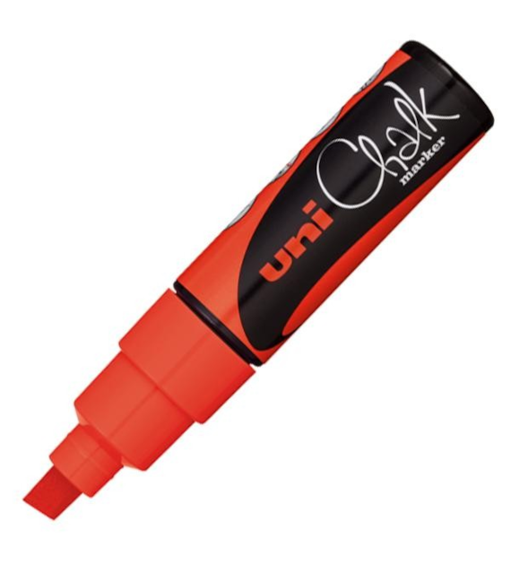 MARKER KREDOWY UNI PWE8K CZERWONY