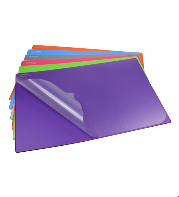 PODKŁAD NA BIURKO Z FOLIĄ RÓŻOWY 580X380MM