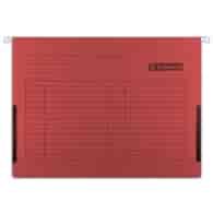 TECZKA WISZĄCA A-4 CZERWONA 230G Z PŁÓCIENNYMI BOCZKAMI  opak. 5 szt.