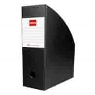 POJEMNIK NA CZASOPISMA PCV A-4/100mm czarny