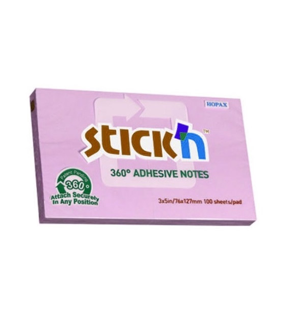 NOTES SAMOPRZYLEPNY 127X76/100k RÓŻOWY STICK'N 360 stopni