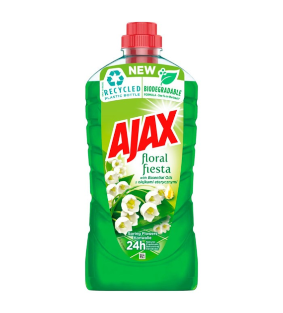 PŁYN DO PODŁOGI AJAX 1 Litr  ZIELONY KONWALIE
