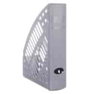 POJEMNIK NA CZASOPISMA PCV AŻUROWY A-4 SZARY