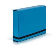 TECZKA Z GUMKĄ A-4/5CM CARIBIC Jasna Niebieska