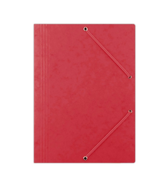 TECZKA Z GUMKĄ A-4 PRESZPAN DONAU CZERWONA