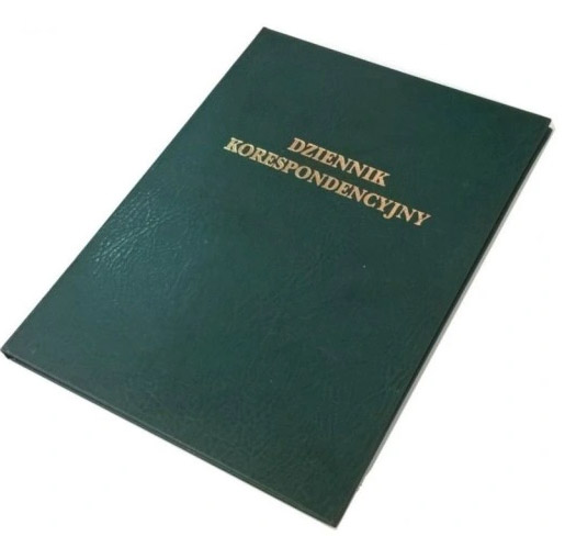 DZIENNIK KORESPONDENCYJNY A-4/96K. zielony