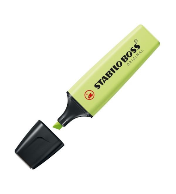 ZAKREŚLACZ STABILO BOSS limonkowy pastel