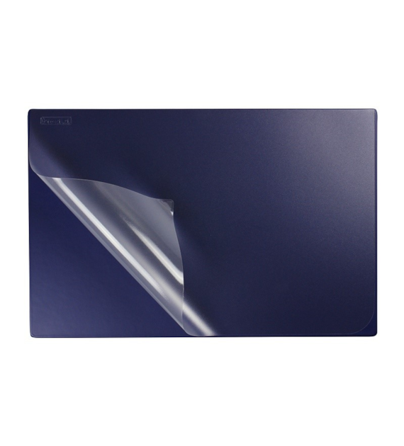 PODKŁAD NA BIURKO Z FOLIĄ GRANATOWY 580X380MM