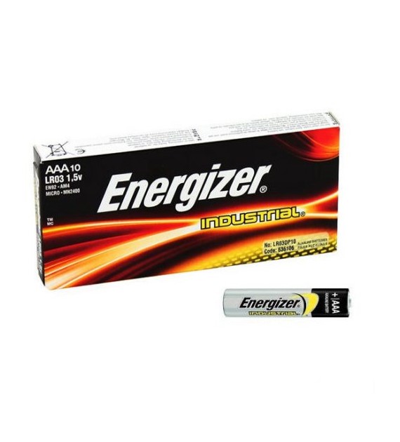 BATERIA LR3 AAA 1,5V ENERGIZER INDUSTRIAL opak. 10 szt.