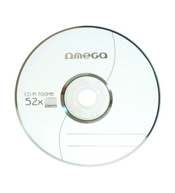 PŁYTA CD-R  OMEGA  w kopercie 1 szt. opak. 10 sztuk