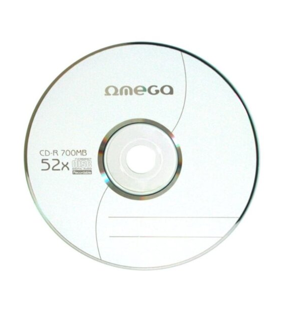 PŁYTA CD-R  OMEGA  1 szt. w kopercie  opak. 10 szt.