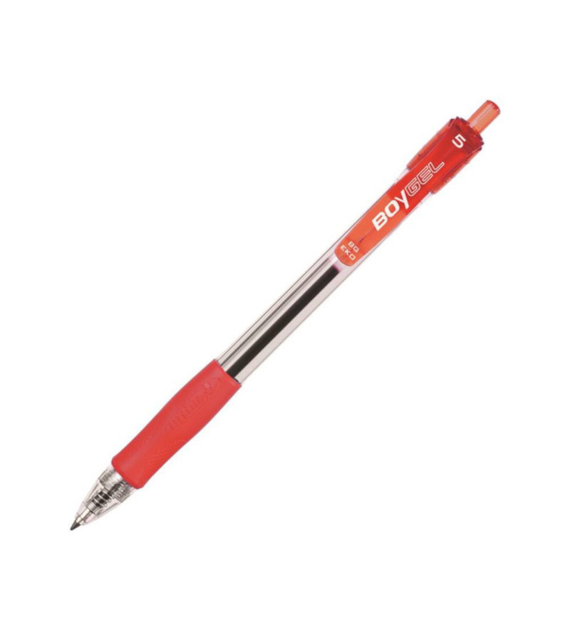 DŁUGOPIS ŻEL RYSTOR BOY ŻEL EKO CZERWONY opak. 12 szt.