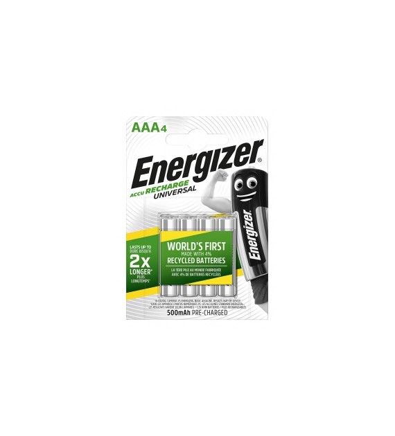 AKUMULATORKI AAA LR3 ENERGIZER UNIVERSAL  500mah  opak. 4 szt.