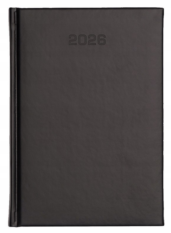 KALENDARZ A-5 VIVELLA UKŁAD DZIENNY CZARNY