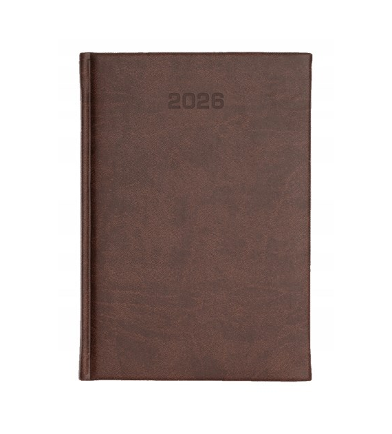 KALENDARZ A-5 VIVELLA UKŁAD DZIENNY BRĄZ