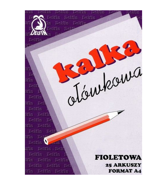 KALKA OŁÓWKOWA A-4 DELFIN opak. 25 szt.