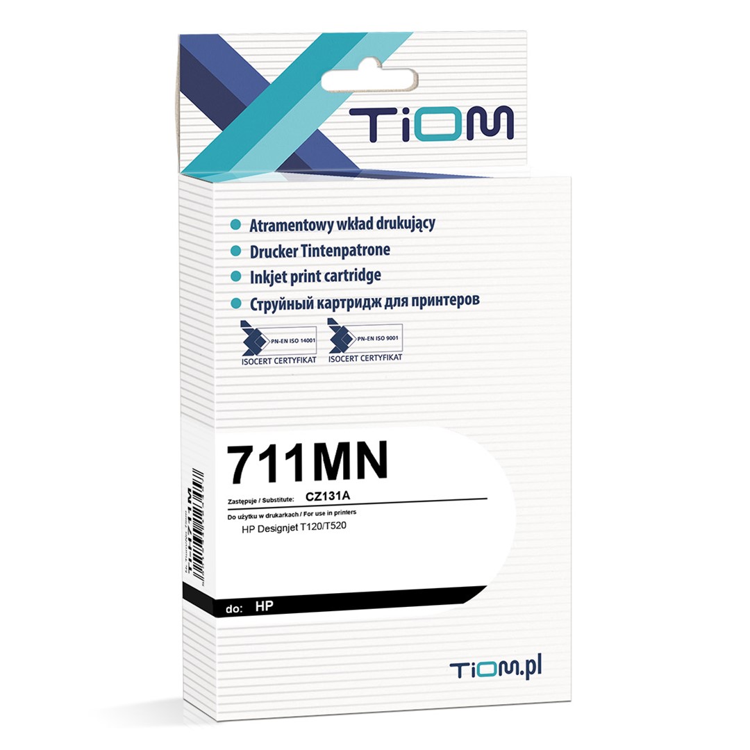 TIOM HP 711 CZ131A/29ML/MAGENTA
