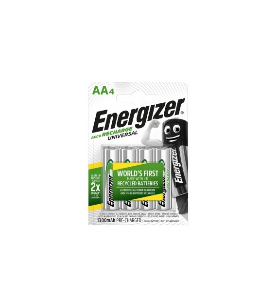 AKUMULATORKI  AA LR6  ENERGIZER UNIVERSAL 1300mah  opak. 4 szt.