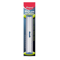 LINIJKA 20CM ALUMINIUMA z uchwytem