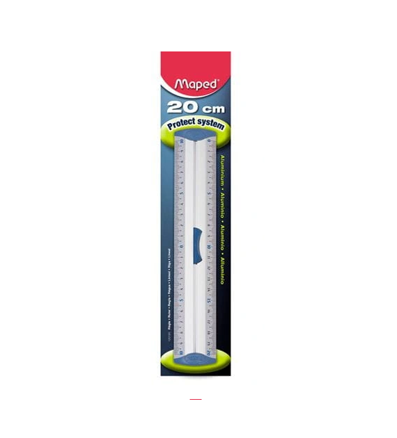 LINIJKA 20CM ALUMINIUMA z uchwytem