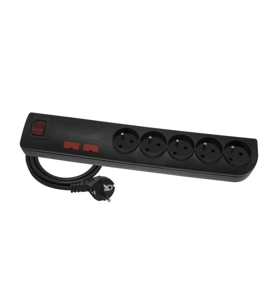 PRZEDŁUŻACZ LISTWA PRZECIWPRZEPIĘCIOWA 3m  5 gniazd