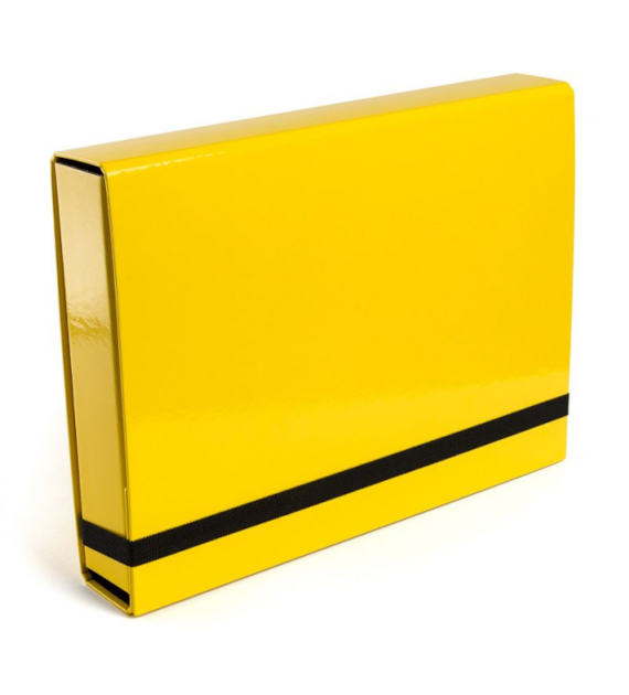 TECZKA Z GUMKĄ A-4/5CM CARIBIC Jasna żółta ŻÓŁTA
