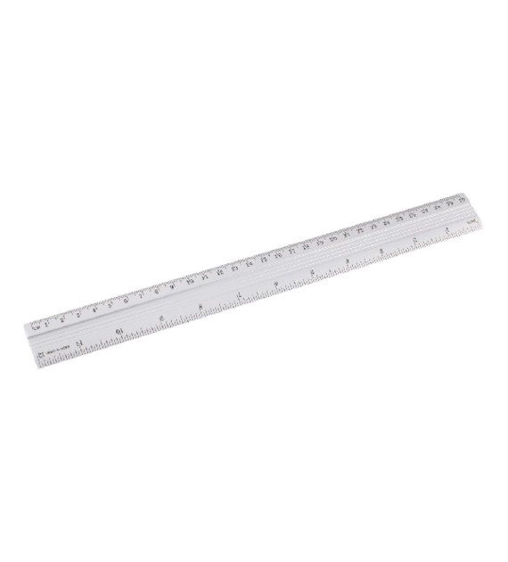 LINIJKA  30CM ALUMINIOWA