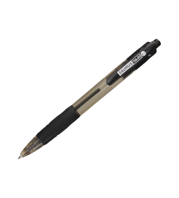 DŁUGOPIS ŻEL TAURUS TDA-011 Czarny Automat opak. 12 szt.
