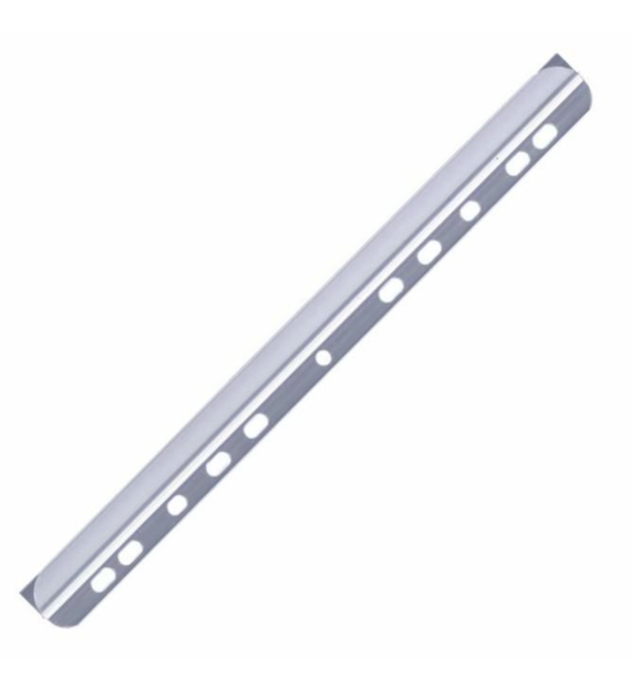 GRZBIETY ZACISKOWE Z PERFORACJĄ 3MM PRZEZROCZYSTE opak. 50 szt.