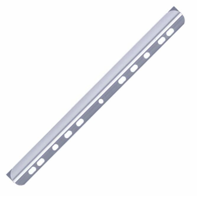 GRZBIETY ZACISKOWE Z PERFORACJĄ 3MM PRZEZROCZYSTE opak. 50 szt.